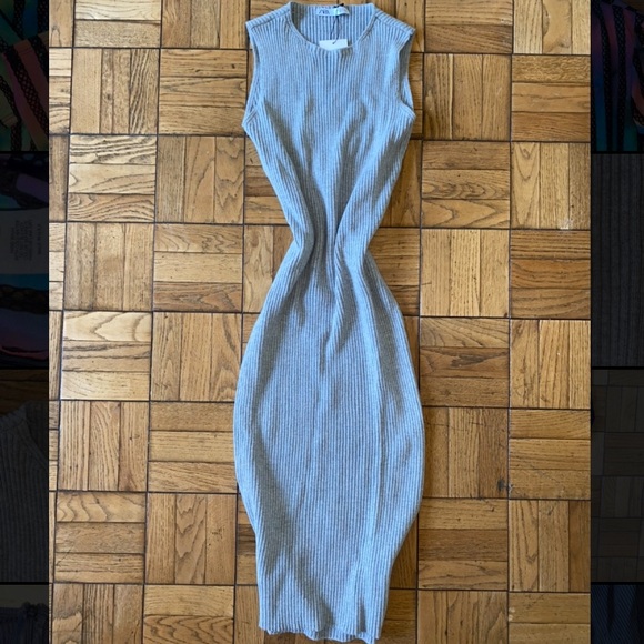 Zara | Dresses | Zara Grey Knitted Sweater Dress | Poshmark